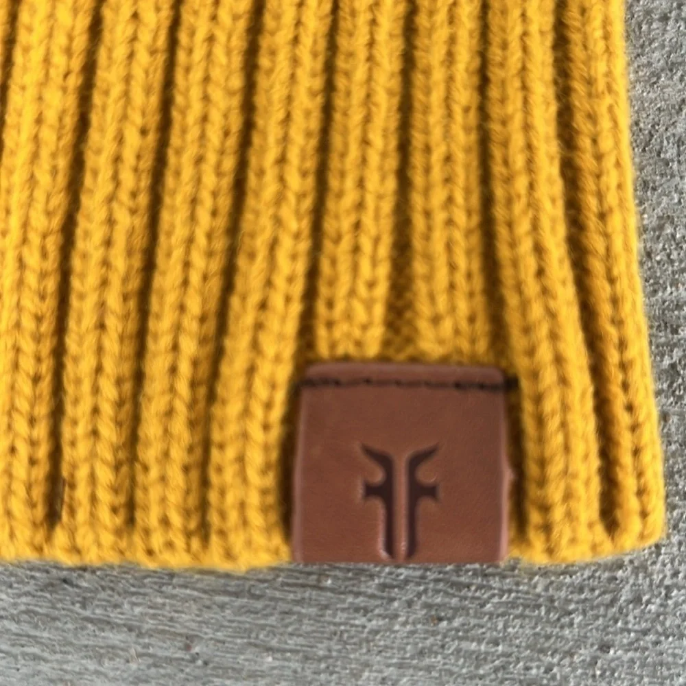 Frye Cable Knit Pom Beanie One Size NWOT